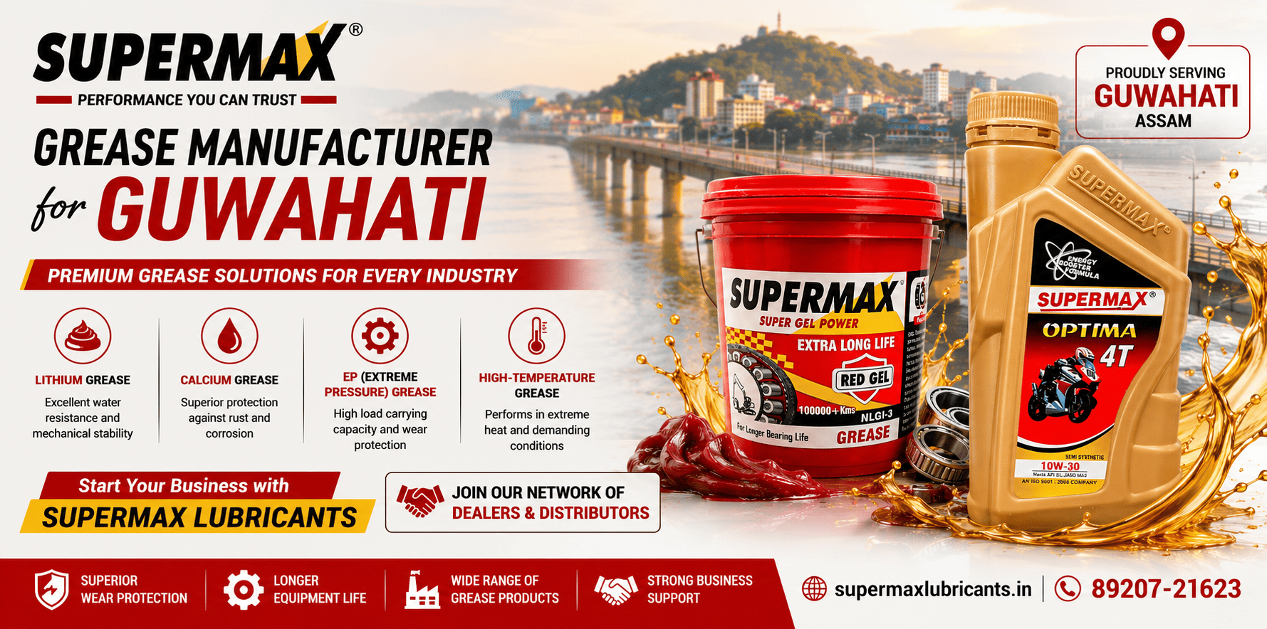 Grease Manufacturer for Guwahati – Supermax Lubricants
