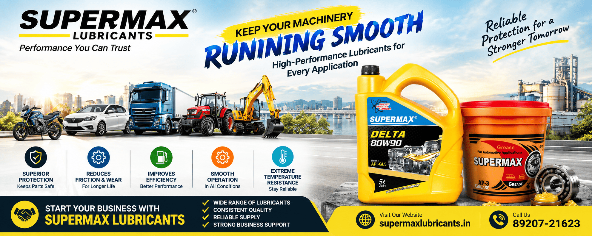 Engine Oil Manufacturer for Patna – Supermax Lubricants