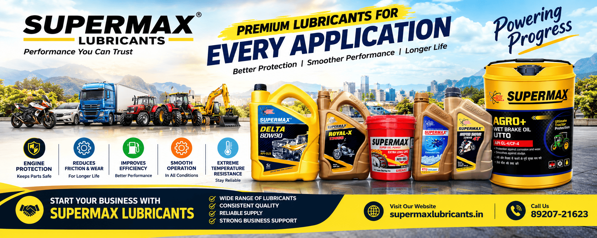 Engine Oil Manufacturer for Dispur – Supermax Lubricants
