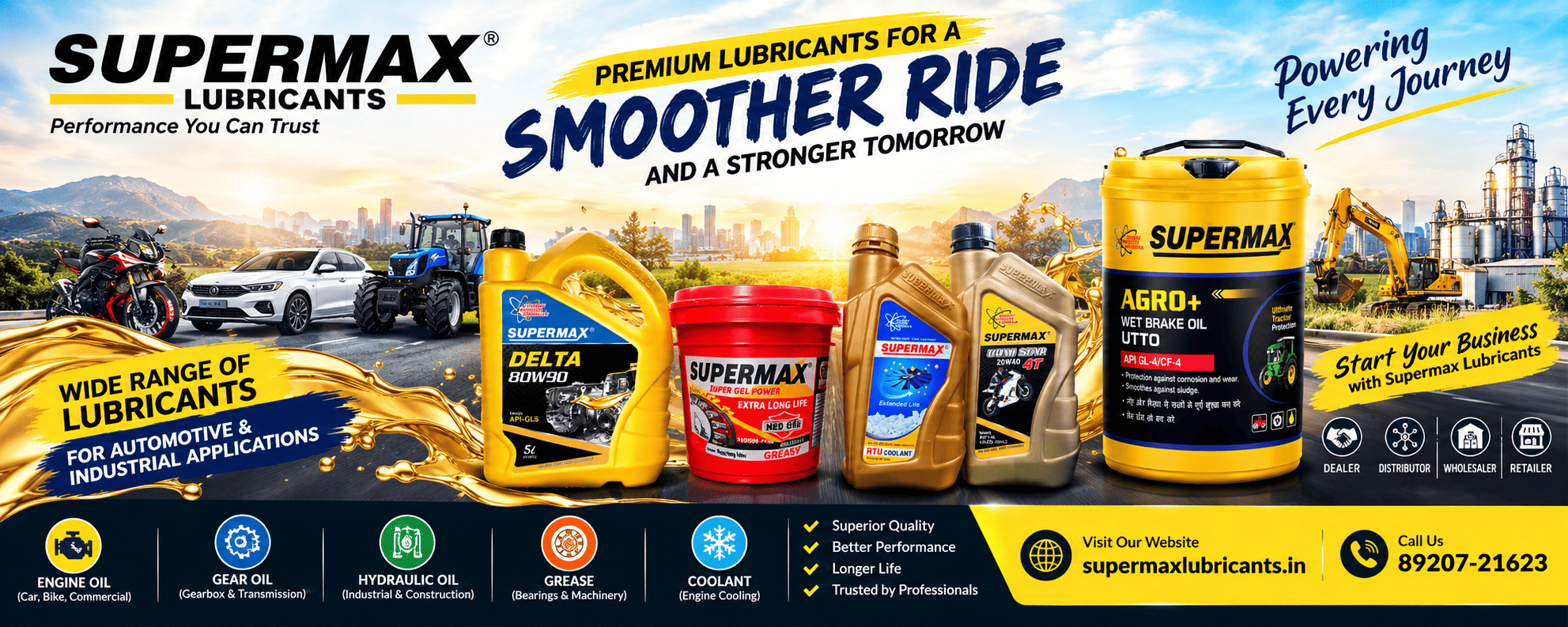 Engine Oil Manufacturer for Itanagar – Supermax Lubricants