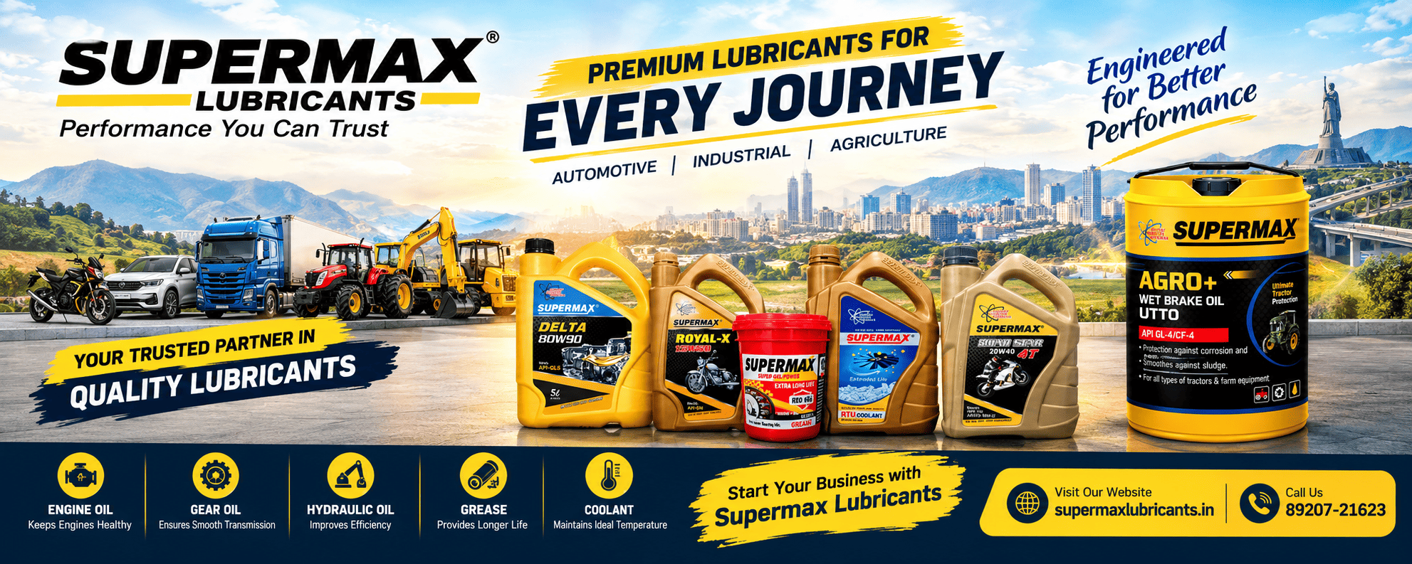 Engine Oil Manufacturer for Ranchi – Supermax Lubricants