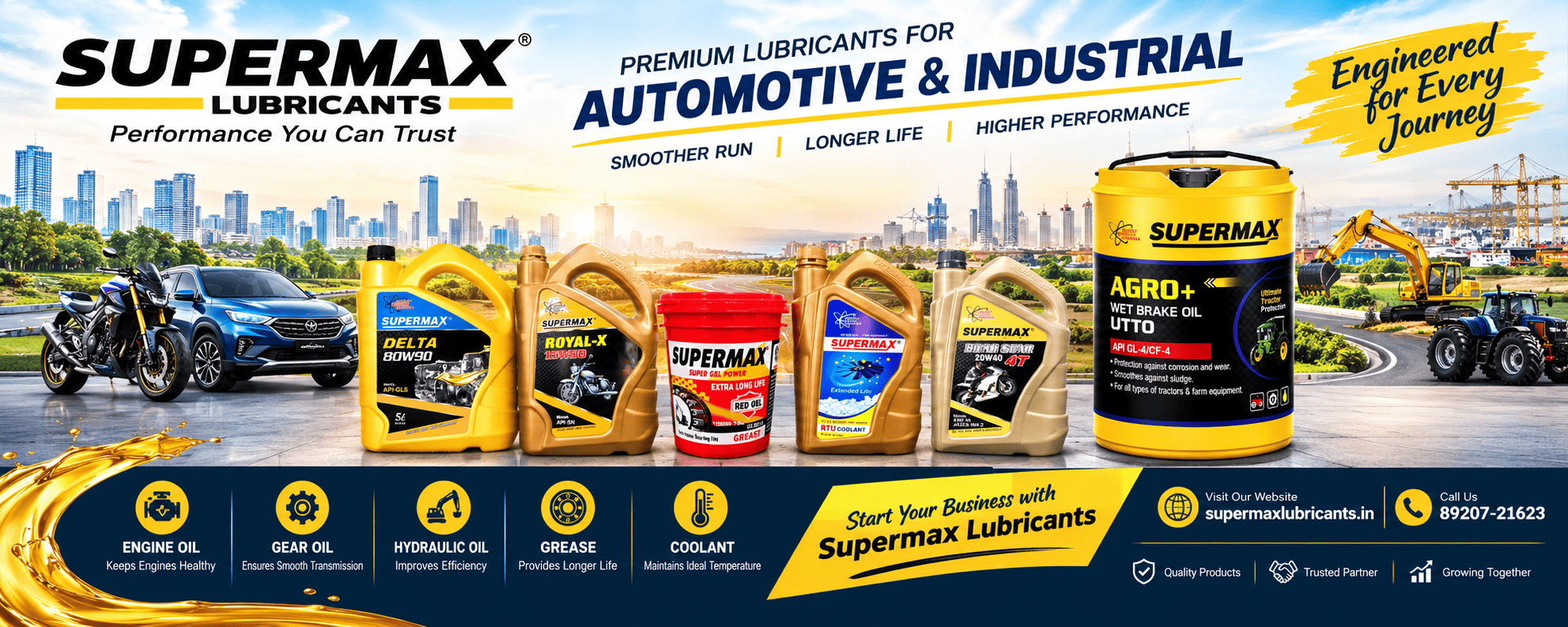 Engine Oil Manufacturer for Thiruvananthapuram – Supermax Lubricants